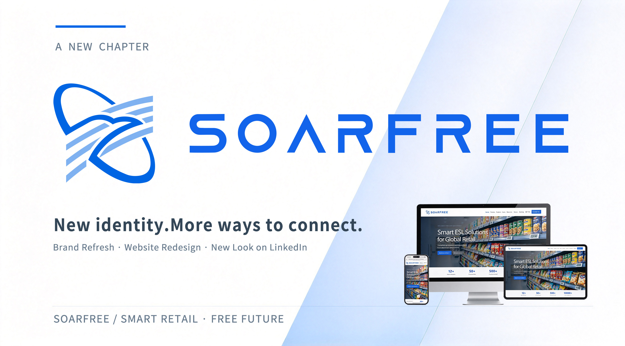 SOARFREE brand identity, website and LinkedIn launch